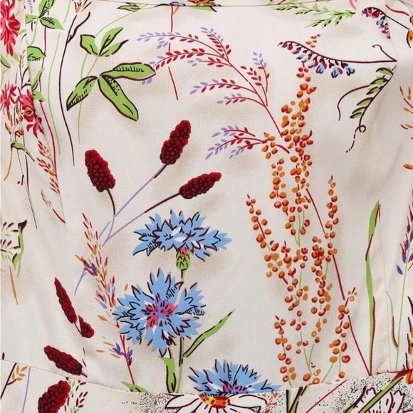 Floral Midi Dress with Lavender Cardigan Set - Picture 5 of 7